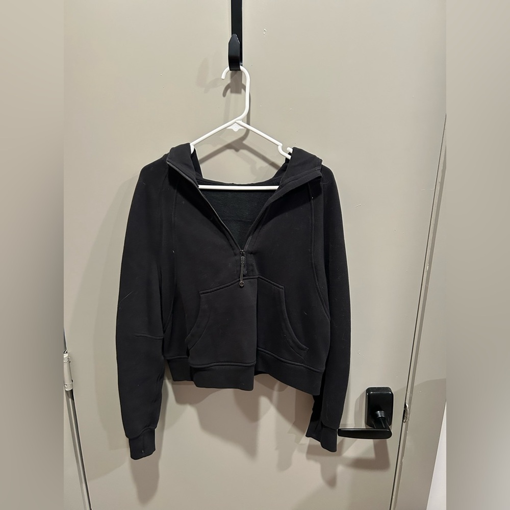 Lululemon half zip scuba black